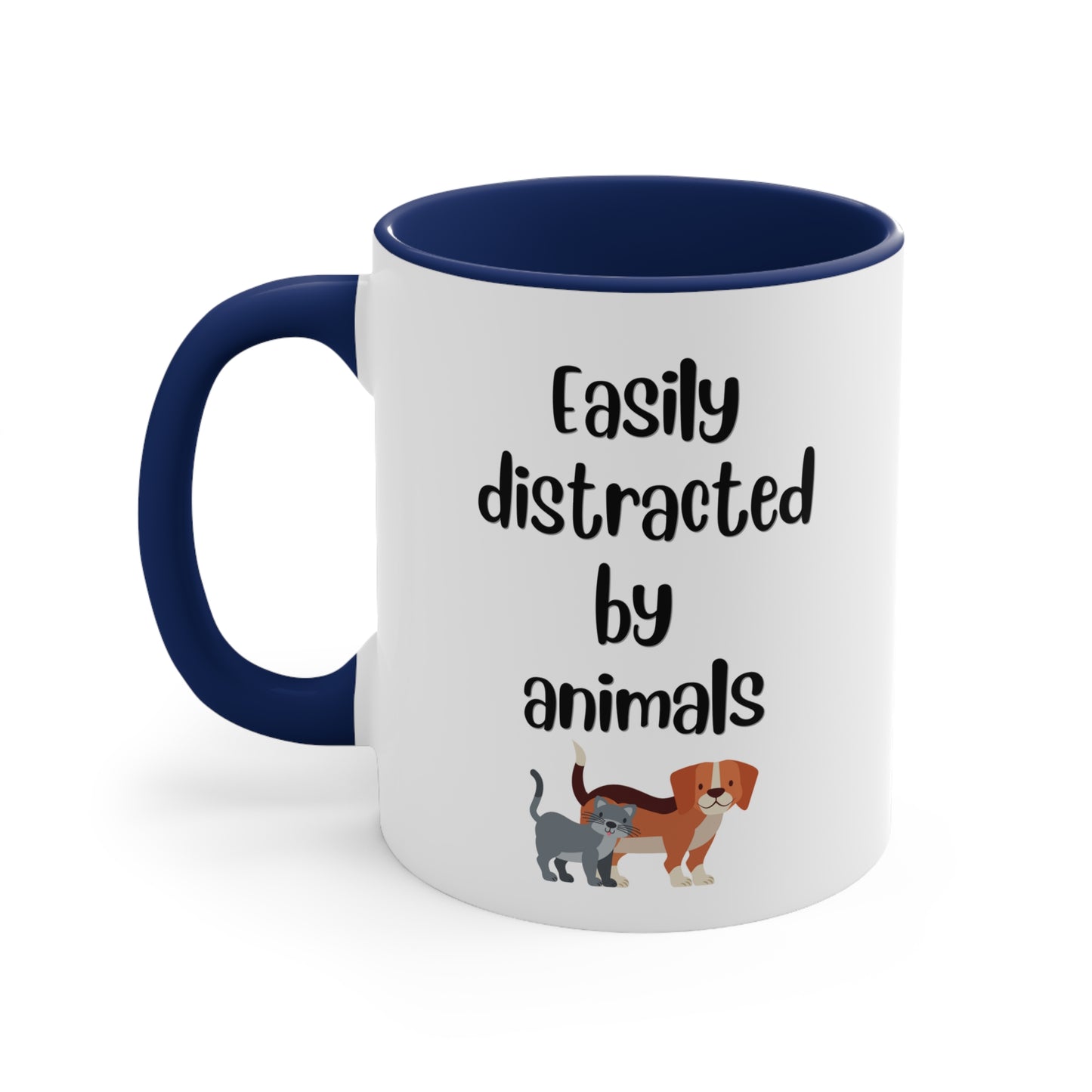 Easily Distracted by Animals Mug, 11oz