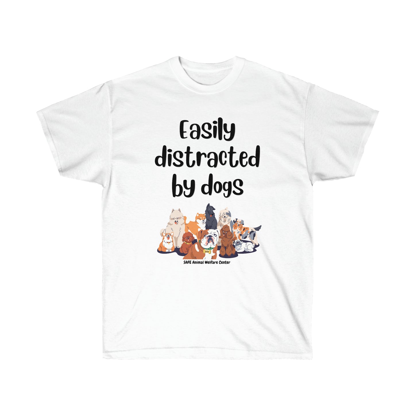 easily distracted by dogs Unisex Ultra Cotton Tee