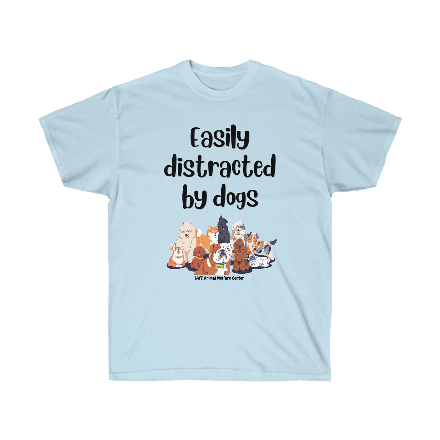 easily distracted by dogs Unisex Ultra Cotton Tee