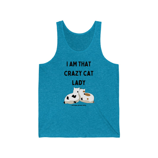 Are you a Crazy Cat Lady? Unisex Jersey Tank