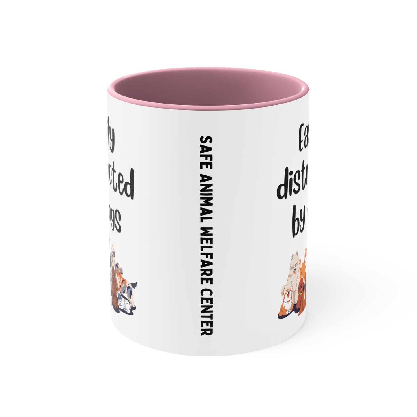 Easily Distracted by Dogs Mug, 11oz