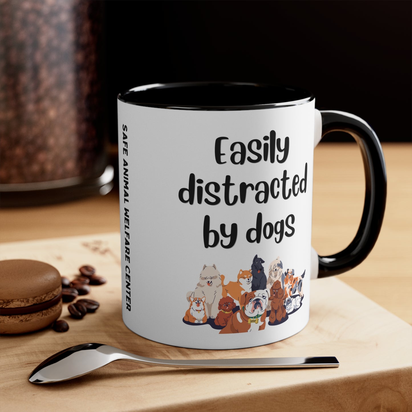 Easily Distracted by Dogs Mug, 11oz