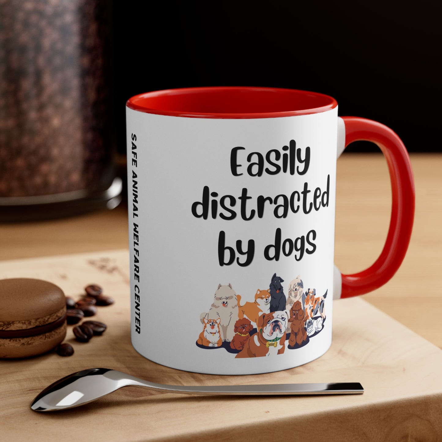 Easily Distracted by Dogs Mug, 11oz