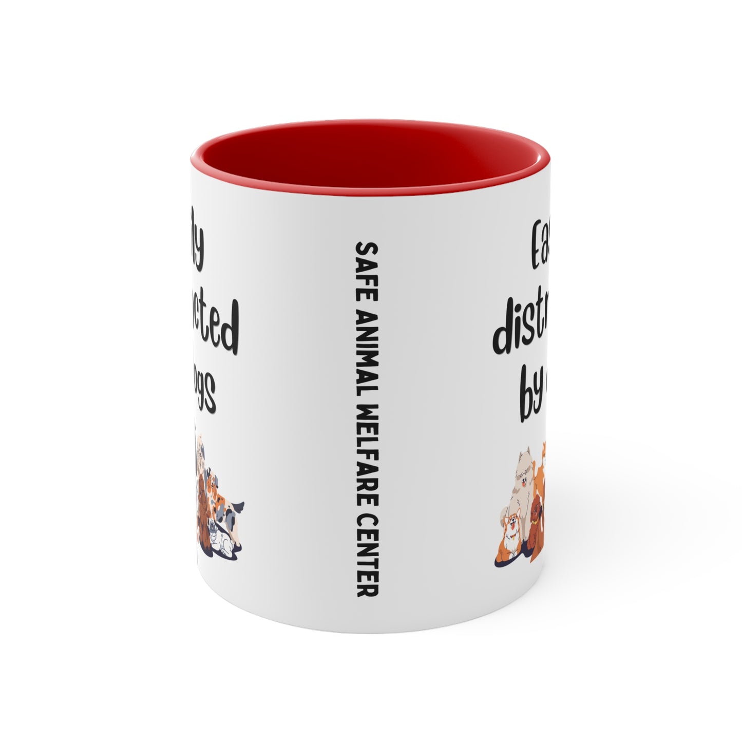 Easily Distracted by Dogs Mug, 11oz