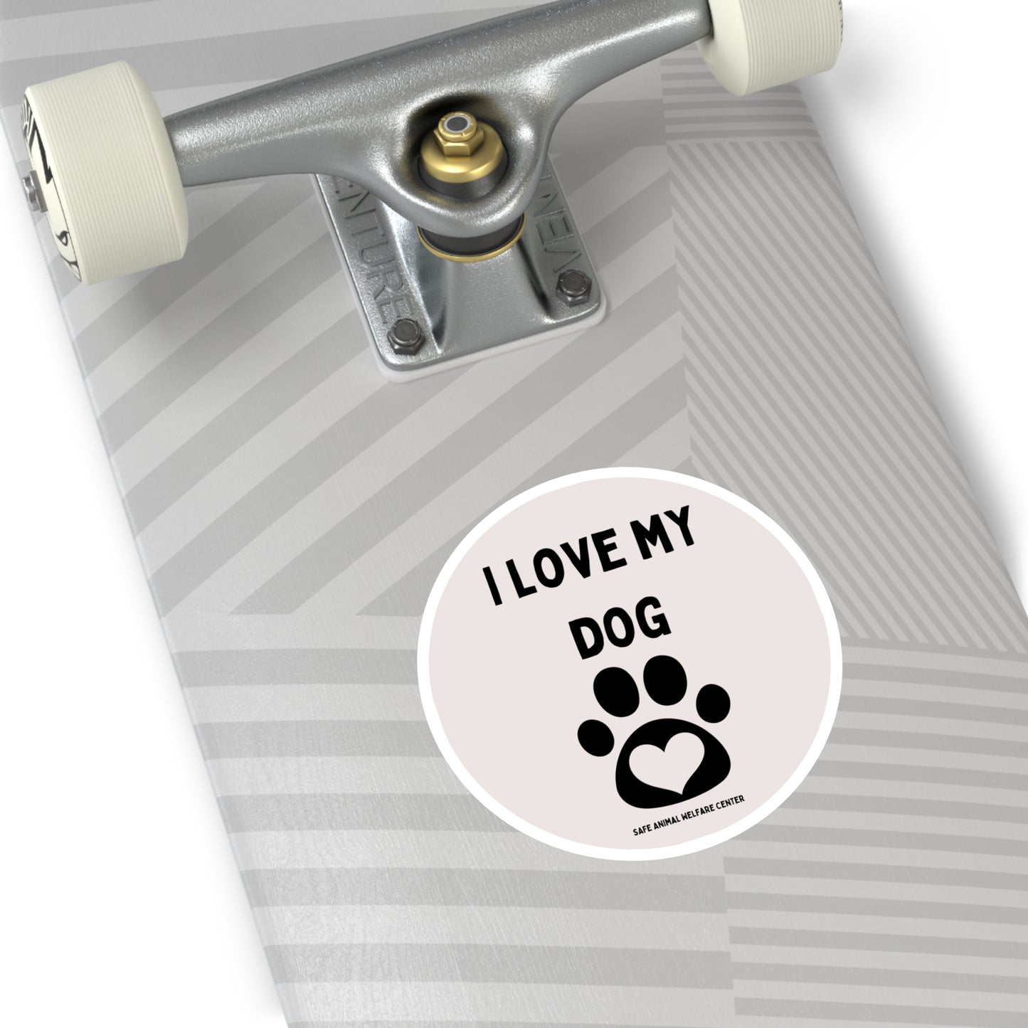 We Love You Dog Round Stickers, Indoor\Outdoor