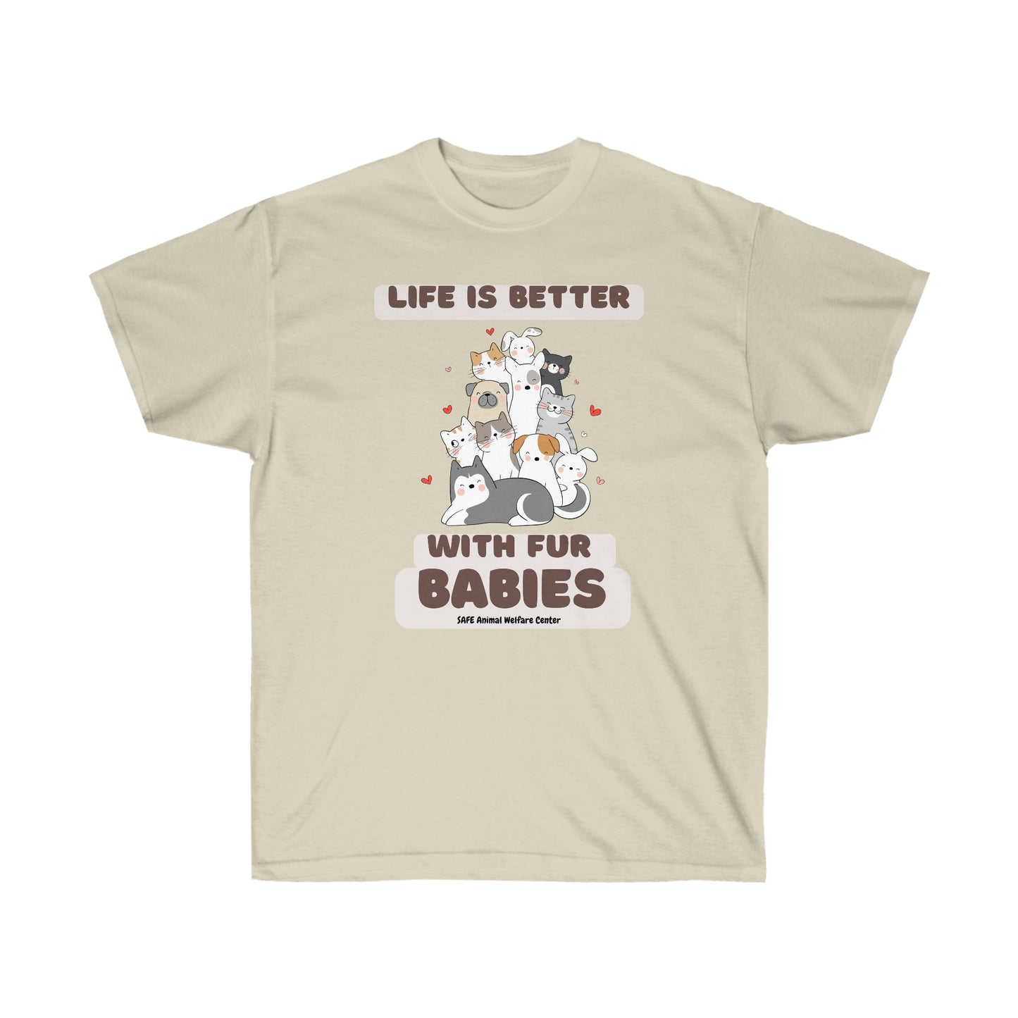 Life is better with fur babie Unisex Ultra Cotton Tee
