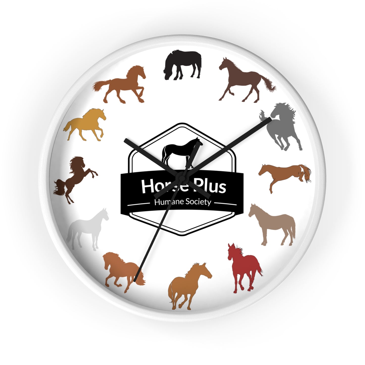 Colorful Horses Wall Clock