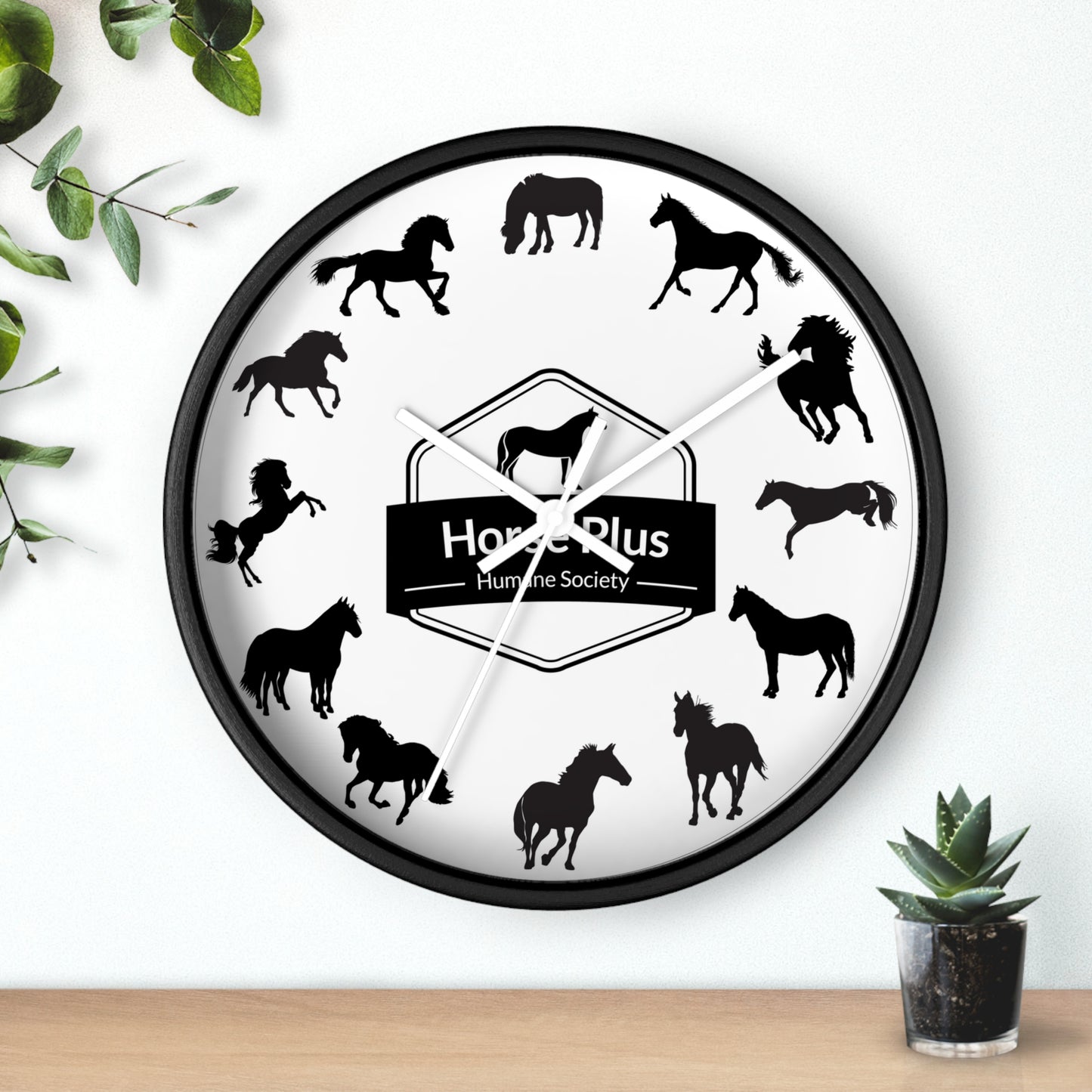 Colorful Horses Wall Clock