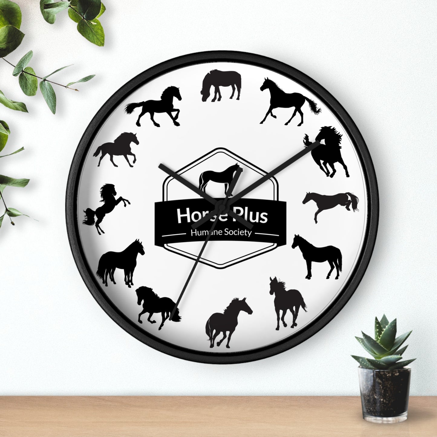 Colorful Horses Wall Clock