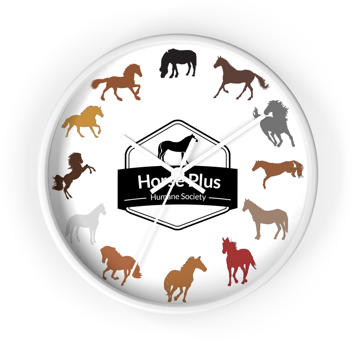 Colorful Horses Wall Clock