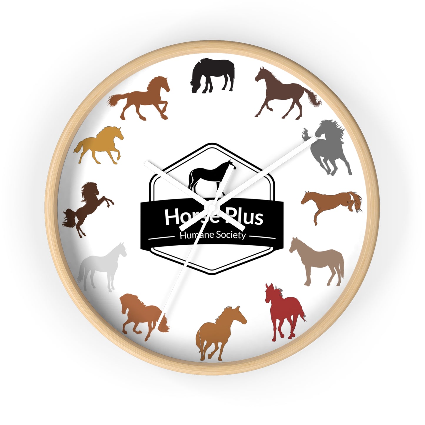 Colorful Horses Wall Clock