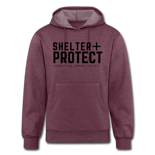 Unisex Organic Hoodie - heather burgundy