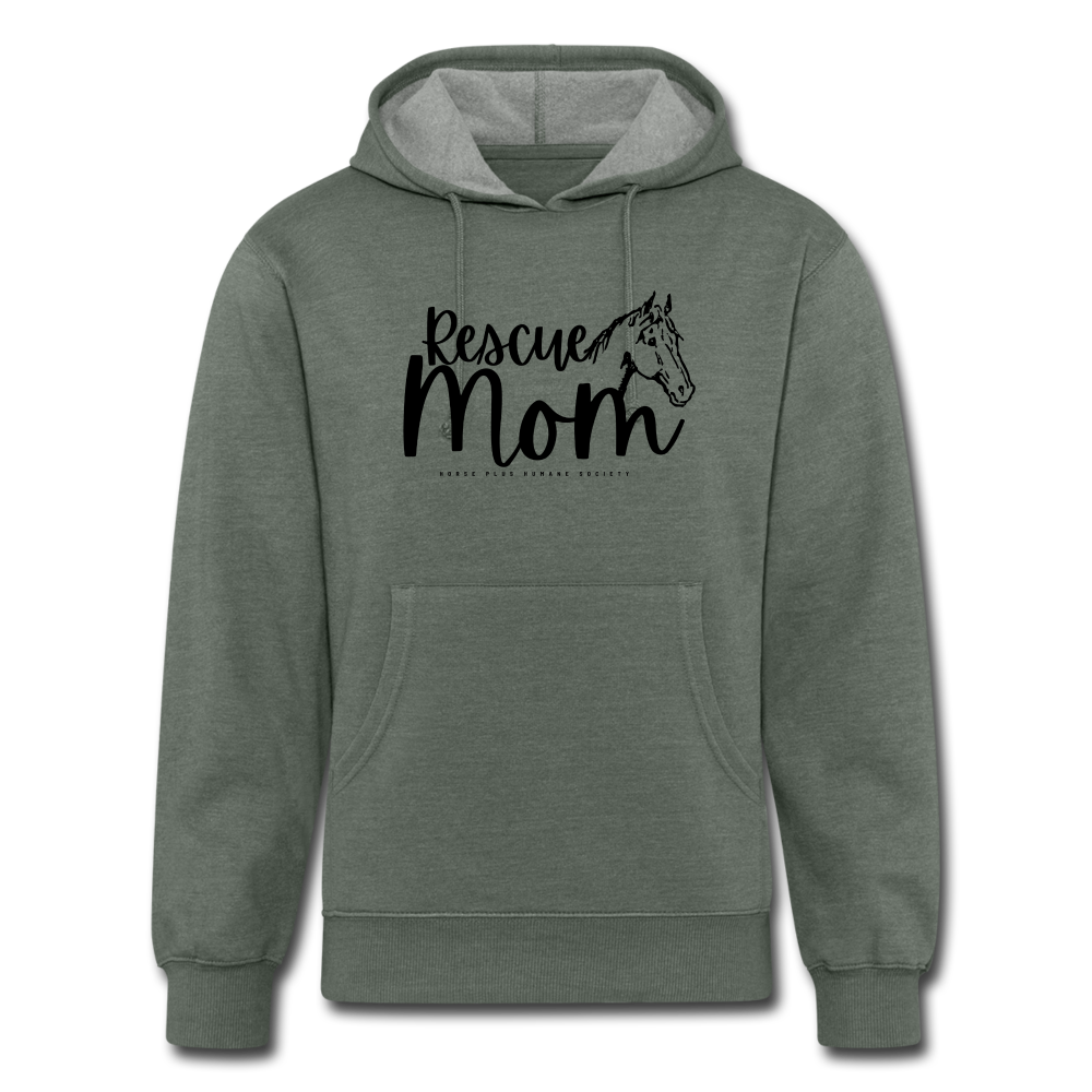 Unisex Organic Hoodie - heather military green