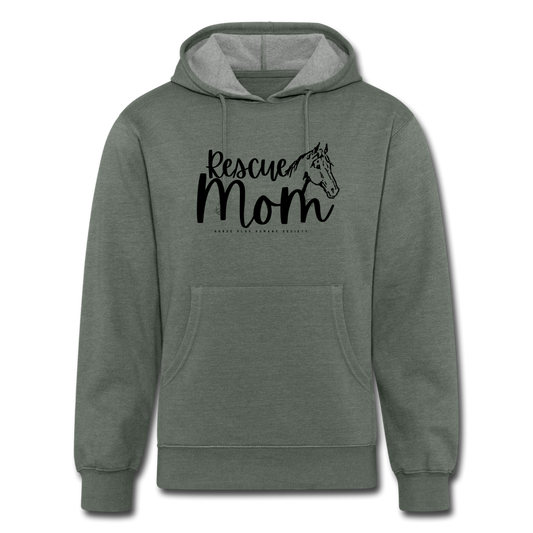 Unisex Organic Hoodie - heather military green