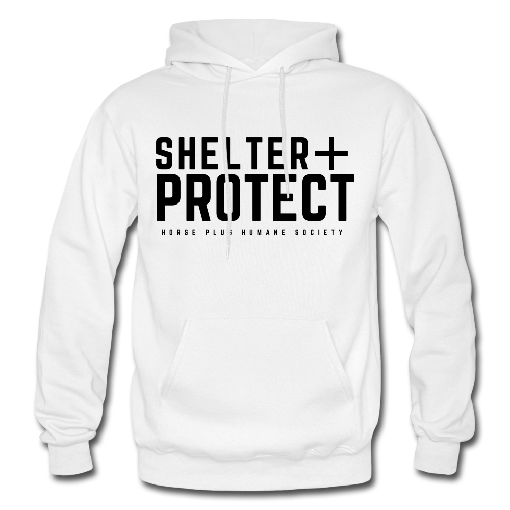 SHELTER + PROTECT Hoodie - white