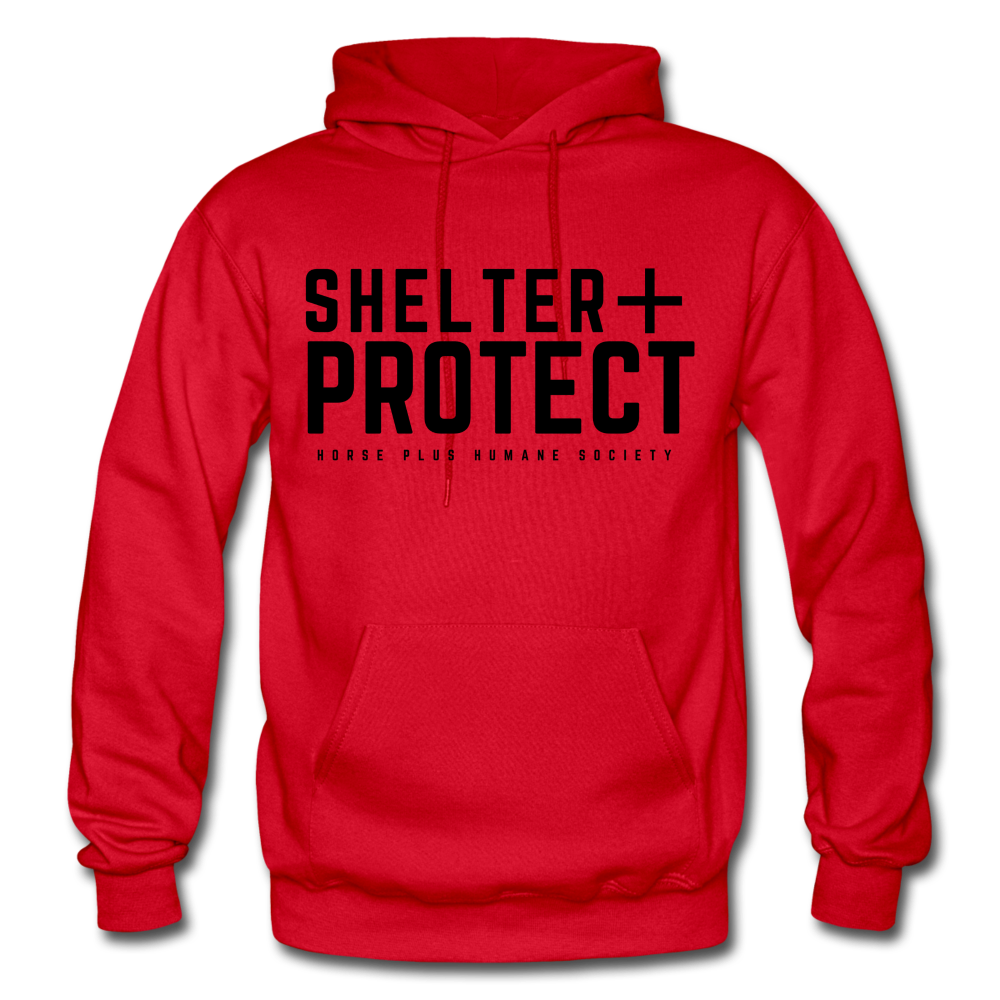 SHELTER + PROTECT Hoodie - red