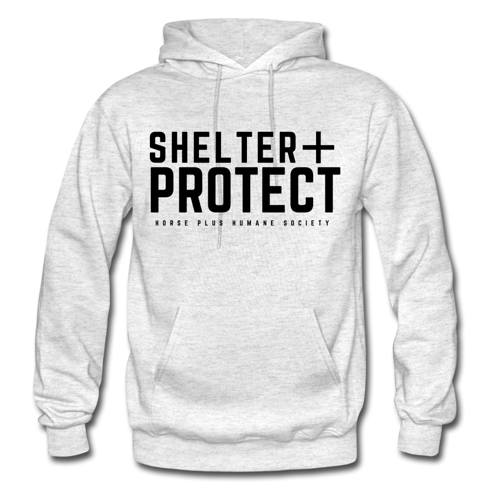 SHELTER + PROTECT Hoodie - light heather gray