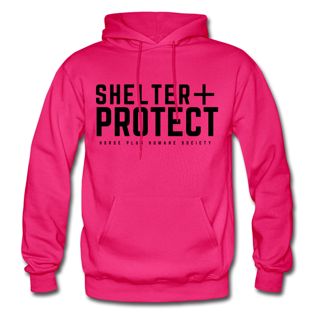 SHELTER + PROTECT Hoodie - fuchsia