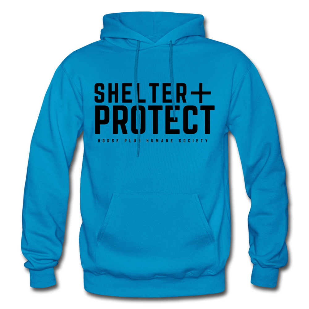 SHELTER + PROTECT Hoodie - turquoise