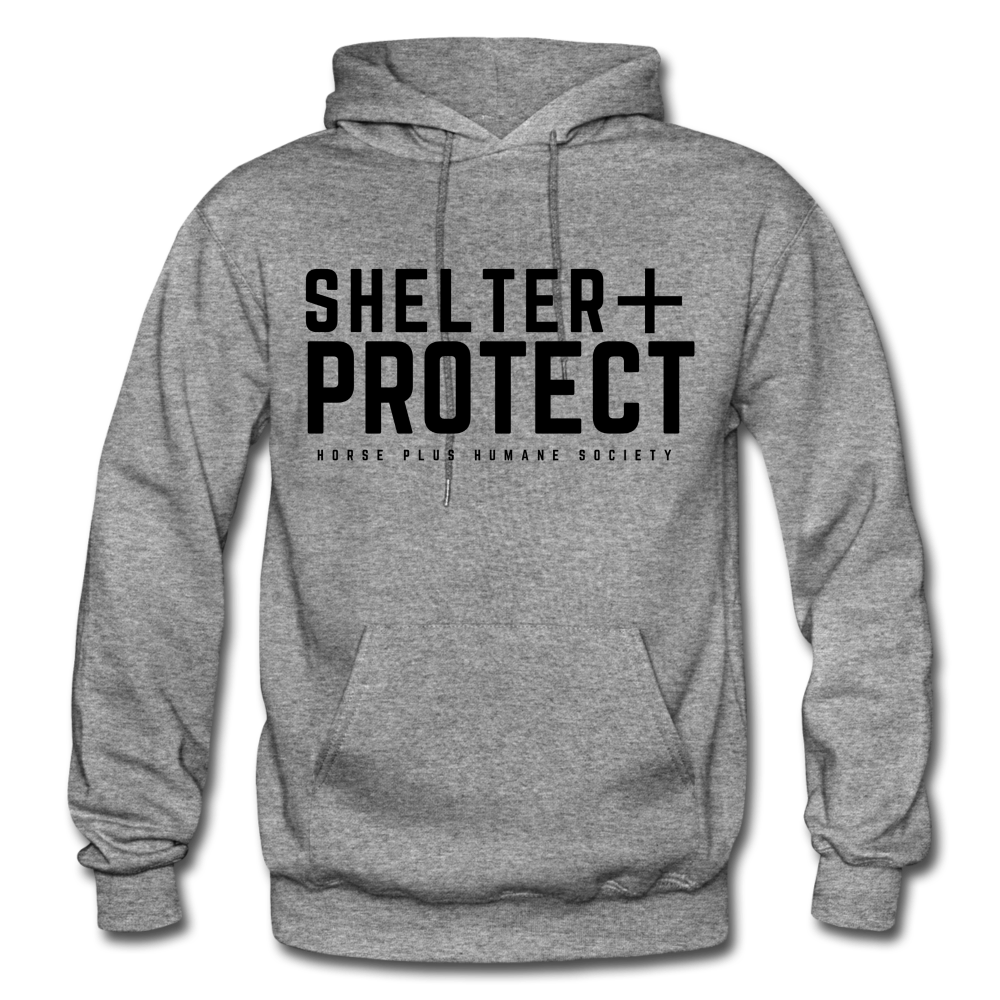 SHELTER + PROTECT Hoodie - graphite heather