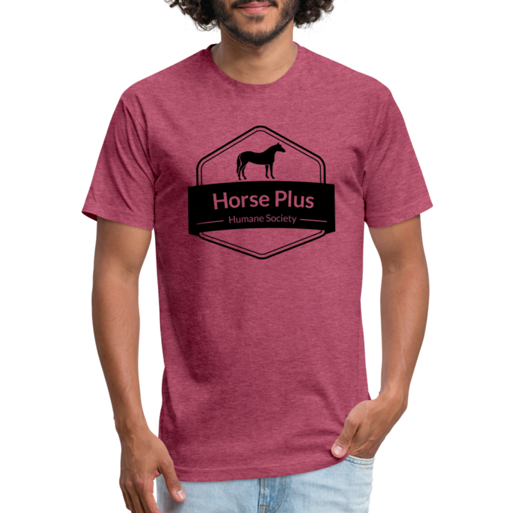 HPHS Unisex Fitted Logo T-shirt - heather burgundy