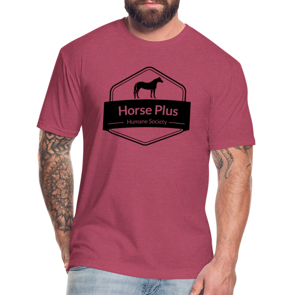 HPHS Unisex Fitted Logo T-shirt - heather burgundy