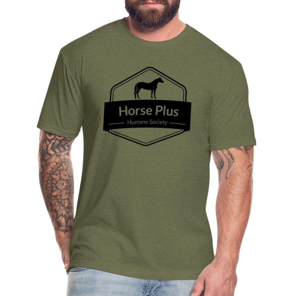 HPHS Unisex Fitted Logo T-shirt - heather military green
