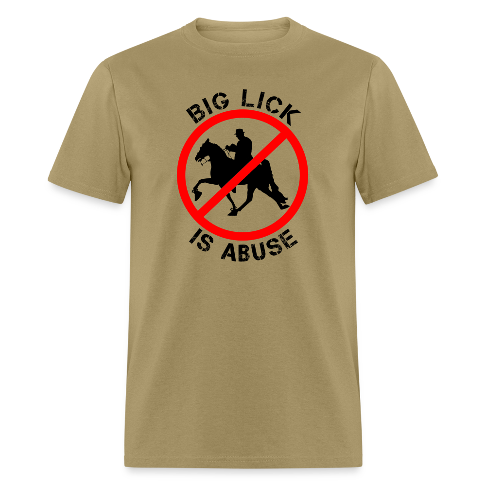 BIG LICK IS ABUSE - Unisex Classic T-Shirt - khaki